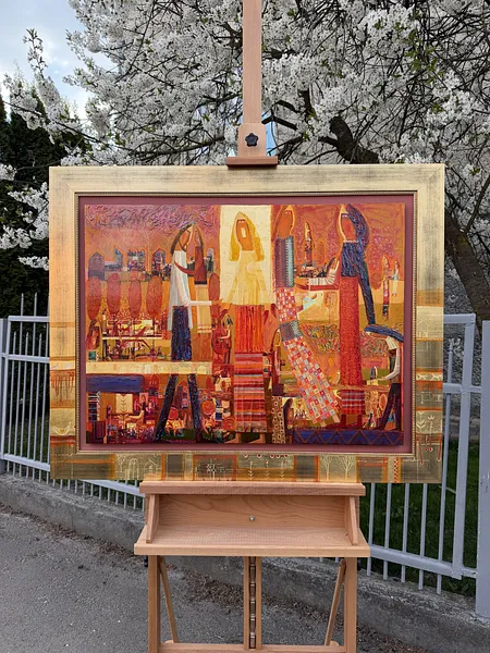 Obraz Розмова з музами autorstwa Roman Opaliński, rozmiar: 105х82, medium Malarstwo, cena: $4000 Zdjęcie 3 z 12.