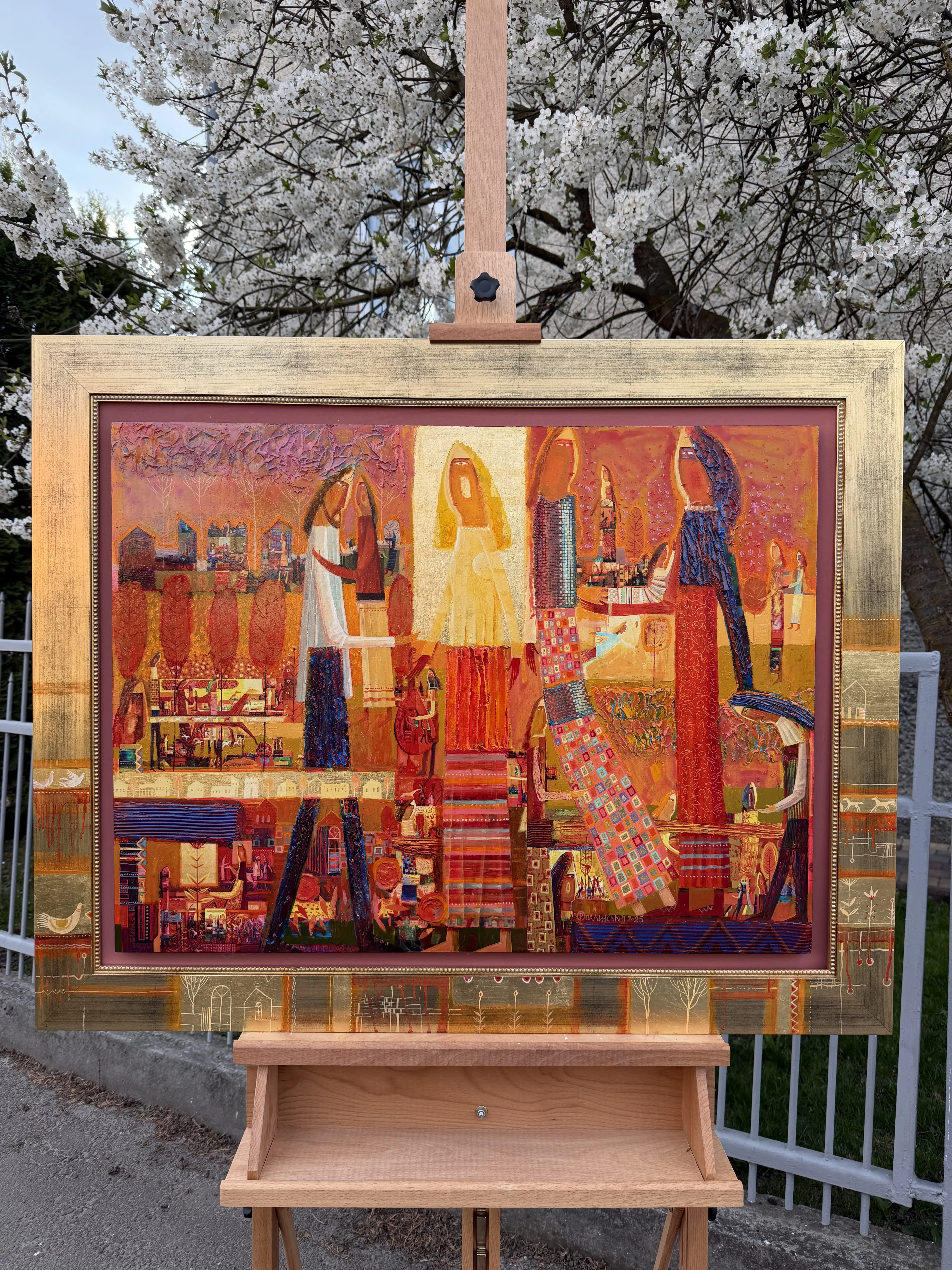 Image of Розмова з музами by Roman Opalinsky, size: 105х82, Painting medium, priced at $4000 Photo 7 of 12.