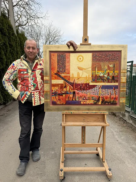 Image of Лагідна пташка by Roman Opalinsky, size: 102х82, Painting medium, priced at $4000 Photo 2 of 7.