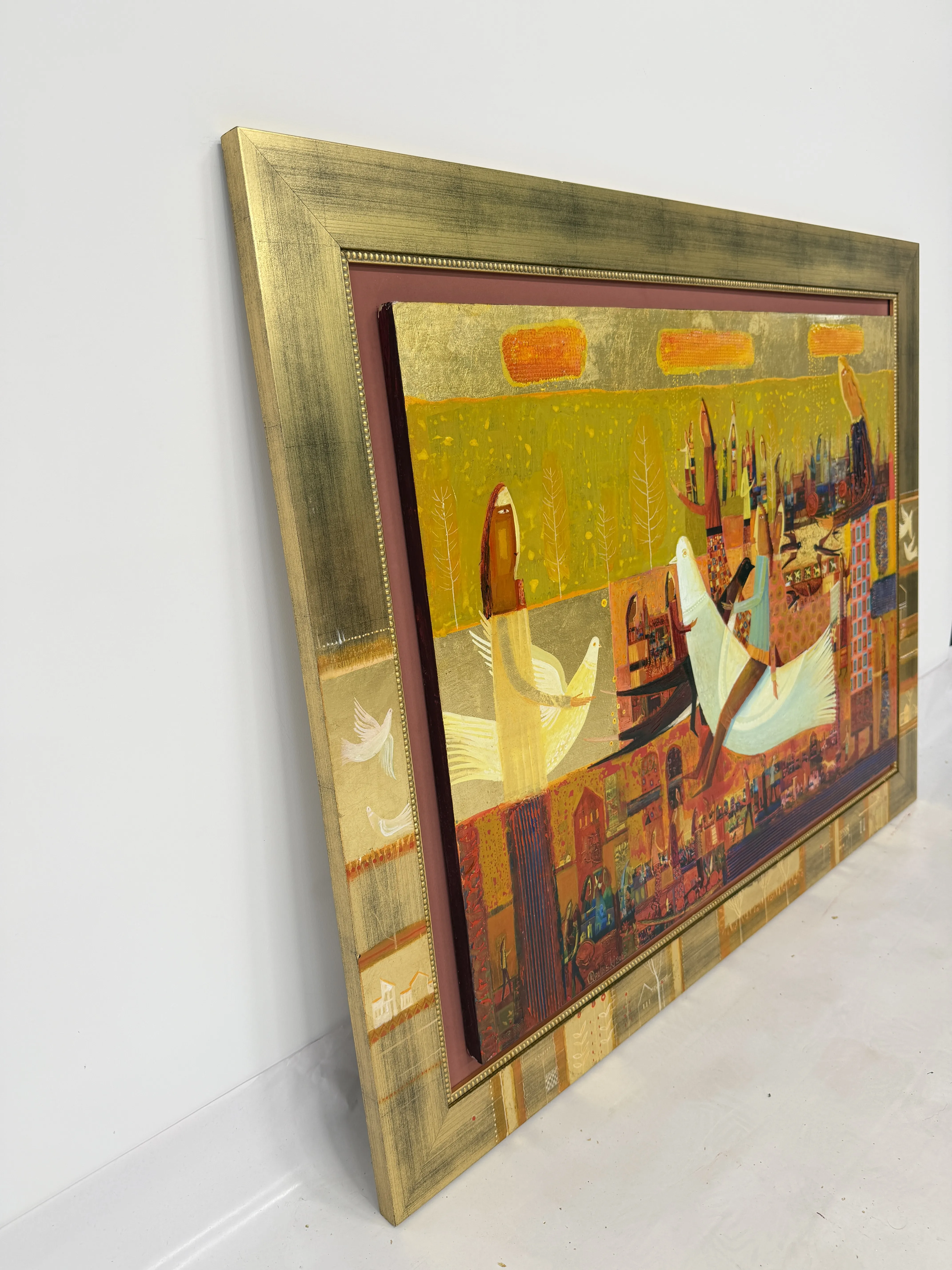 Image of Вершник на білому голубі by Roman Opalinsky, size: 105х82, Painting medium, priced at $4000 Photo 6 of 7.