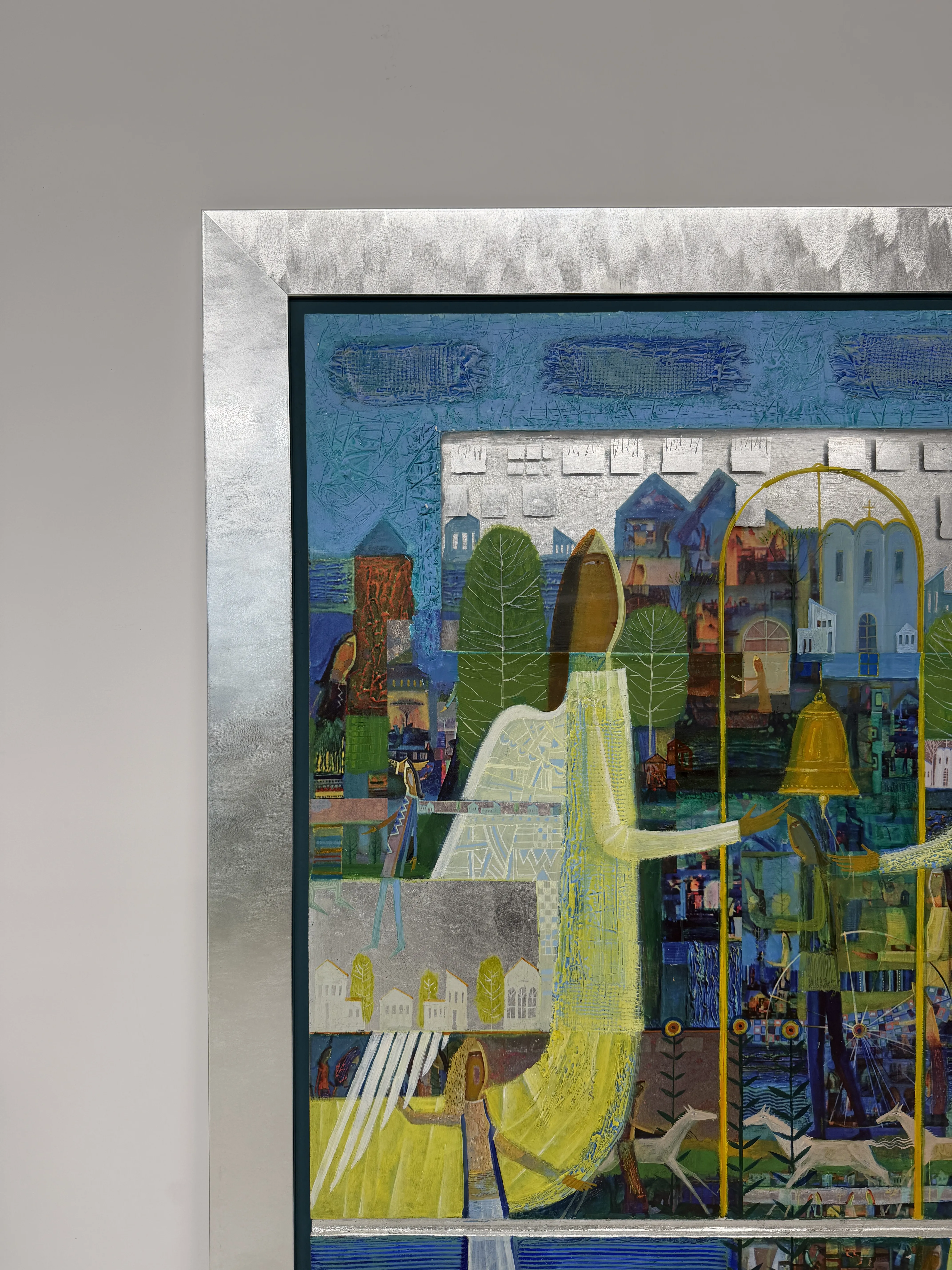 Image of Bell Ringers by Roman Opalinsky, size: 119x99cm, made of oil on wood, Painting medium, from Horodok, priced at $4000 Photo 6 of 9.