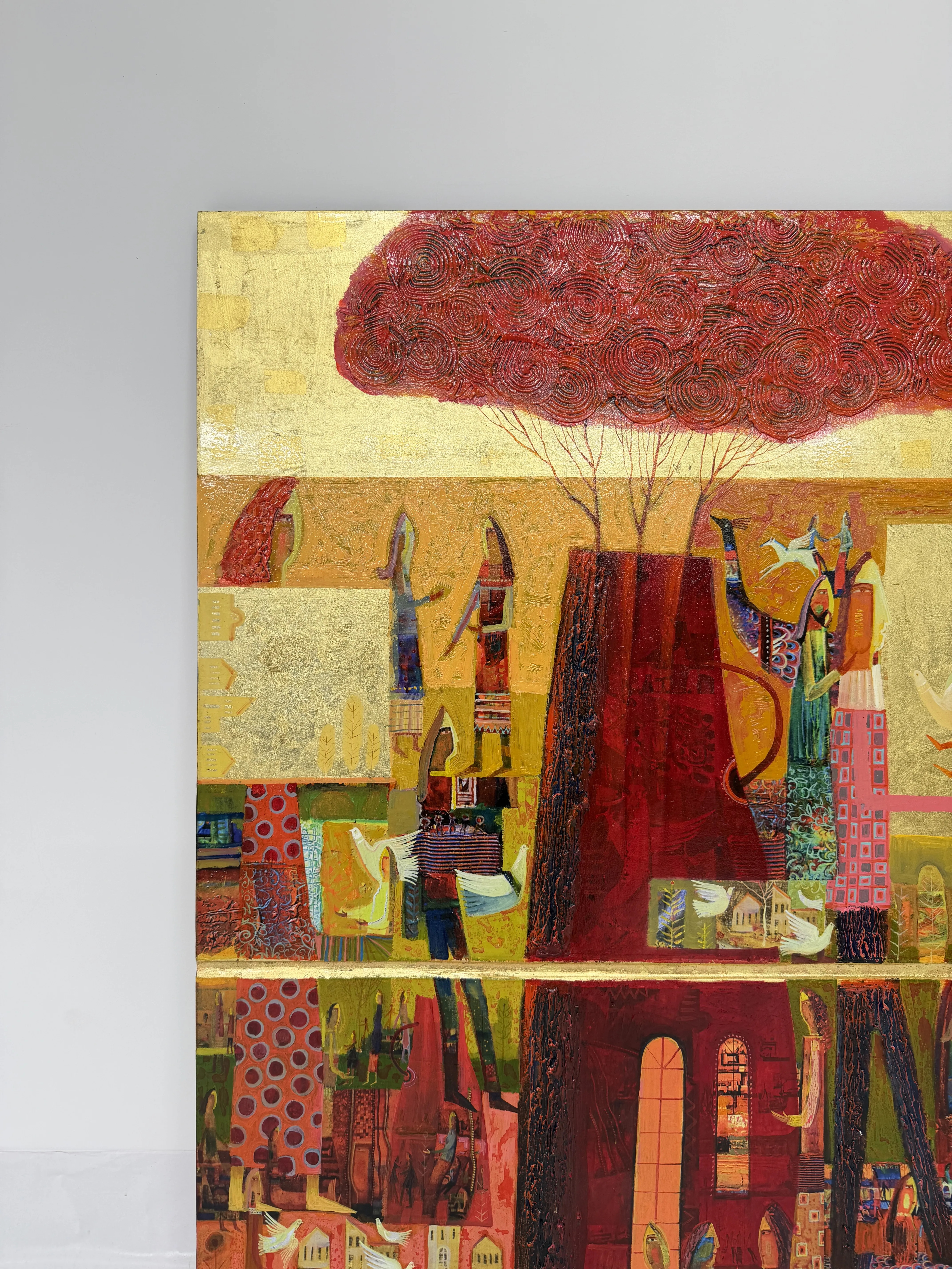 Image of Red roses by Roman Opalinsky, size: 100х80, made of oil on wood, Painting medium, from Horodok, priced at $5000 Photo 3 of 10.