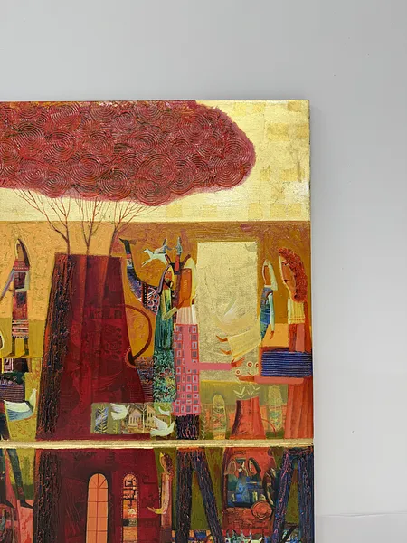 Image of Red roses by Roman Opalinsky, size: 100х80, made of oil on wood, Painting medium, from Horodok, priced at $5000 Photo 4 of 10.