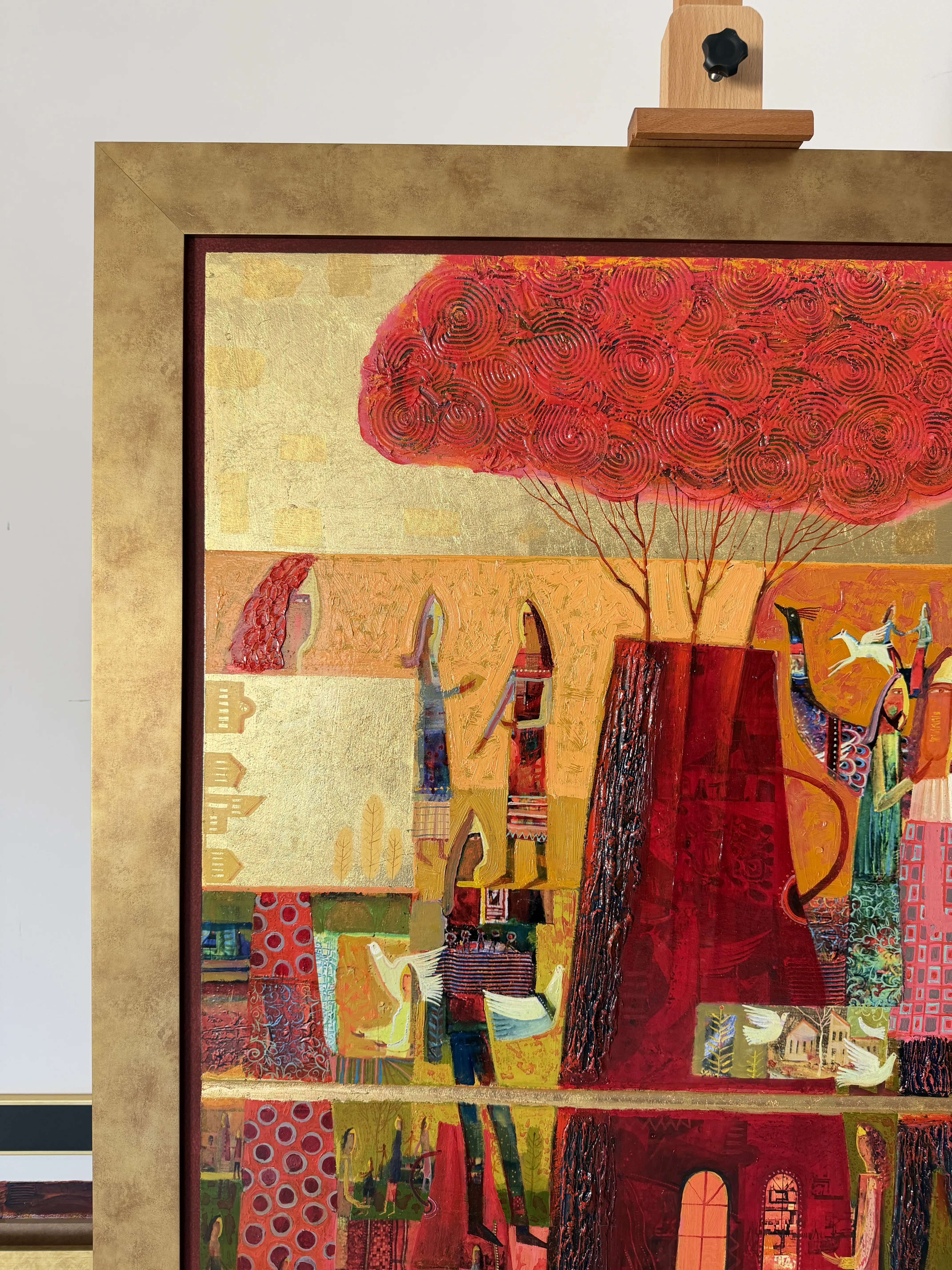 Image of Red roses by Roman Opalinsky, size: 100х80, made of oil on wood, Painting medium, from Horodok, priced at $5000 Photo 6 of 10.