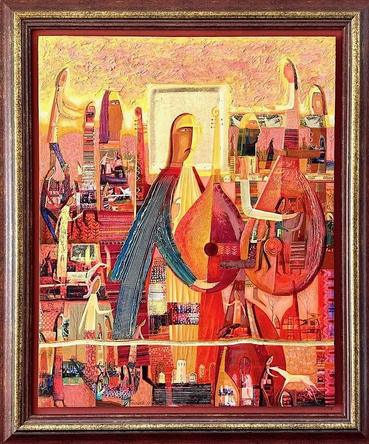 Image of Untitled by Roman Opalinsky, size: 120х120см, made of oil/wood, Painting medium, from Town, priced at $2000