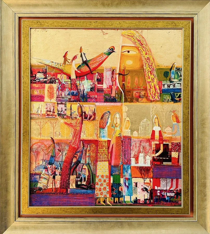 Image of Untitled by Roman Opalinsky, size: 120х120см, made of oil/wood, Painting medium, from Town, priced at $2000