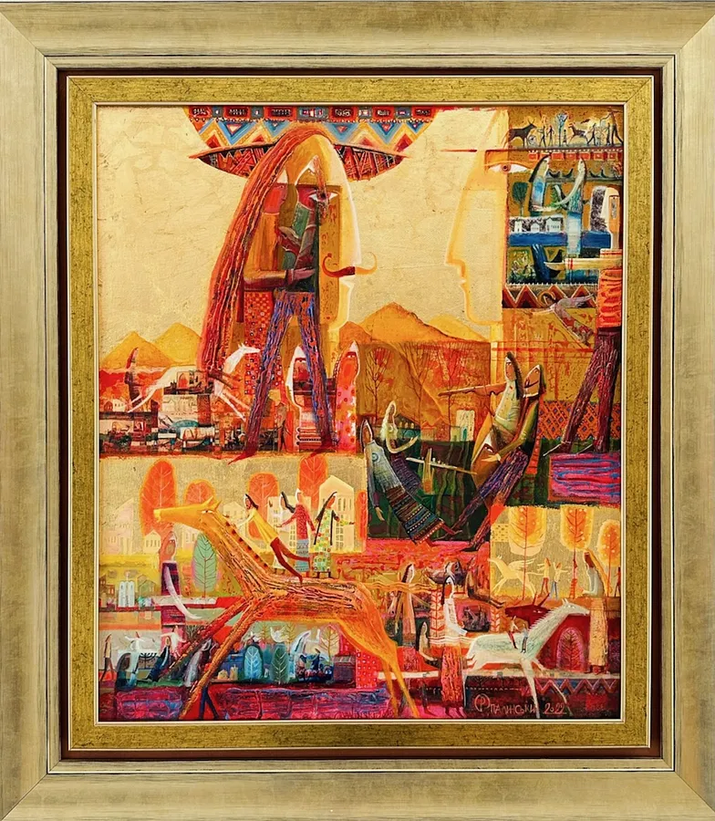 Obraz Untitled autorstwa Роман Опалинський, rozmiar: 70x60cm, medium Живопис, cena: $2000