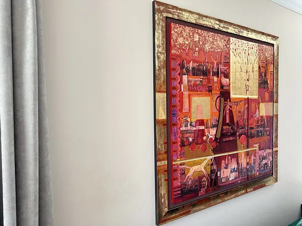 Image of Apple juice by Roman Opalinsky, size: 120х120см, made of oil/wood, Painting medium, from Horodok Photo 5 of 8.