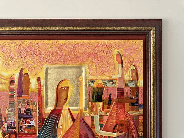 Image of Line of Continuous Muse by Roman Opalinsky, size: 123х103см, made of oil/wood, Painting medium, from Horodok, priced at $3500 Photo 3 of 9.