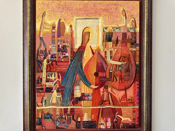 Image of Line of Continuous Muse by Roman Opalinsky, size: 123х103см, made of oil/wood, Painting medium, from Horodok, priced at $3500 Photo 5 of 9.
