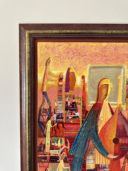 Image of Line of Continuous Muse by Roman Opalinsky, size: 123х103см, made of oil/wood, Painting medium, from Horodok, priced at $3500 Photo 6 of 9.