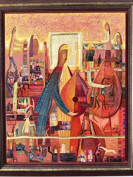 Image of Line of Continuous Muse by Roman Opalinsky, size: 123х103см, made of oil/wood, Painting medium, from Horodok, priced at $3500 Photo 8 of 9.