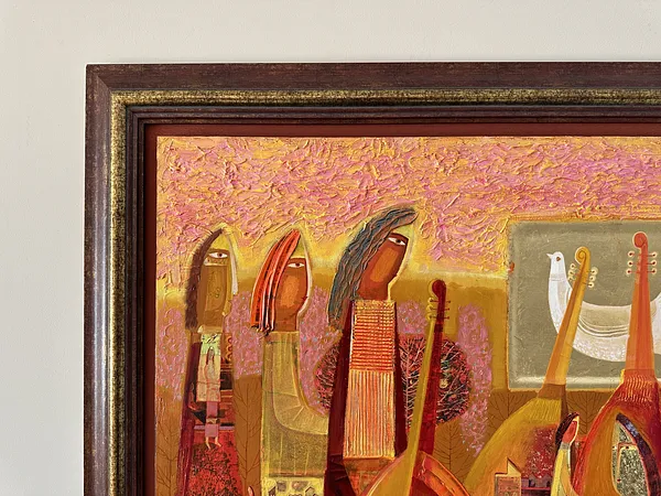 Image of The line of continuous music by Roman Opalinsky, size: 123x103cm, made of oil/wood, Painting medium, from Horodok Photo 2 of 7.