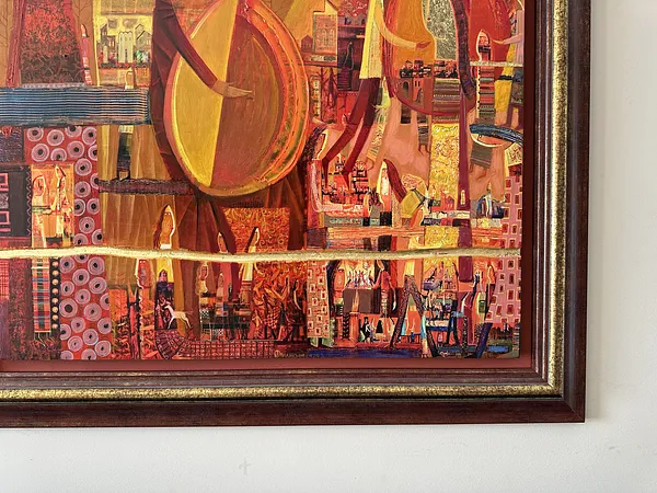 Image of The line of continuous music by Roman Opalinsky, size: 123x103cm, made of oil/wood, Painting medium, from Horodok Photo 3 of 7.