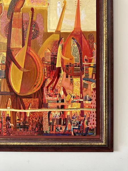 Image of The line of continuous music by Roman Opalinsky, size: 123x103cm, made of oil/wood, Painting medium, from Horodok Photo 5 of 7.