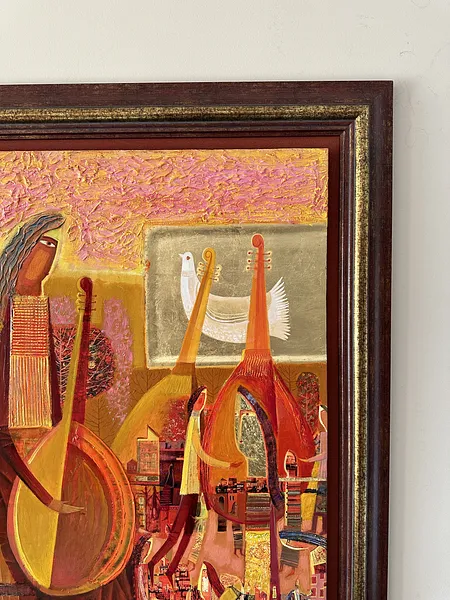 Image of The line of continuous music by Roman Opalinsky, size: 123x103cm, made of oil/wood, Painting medium, from Horodok Photo 6 of 7.