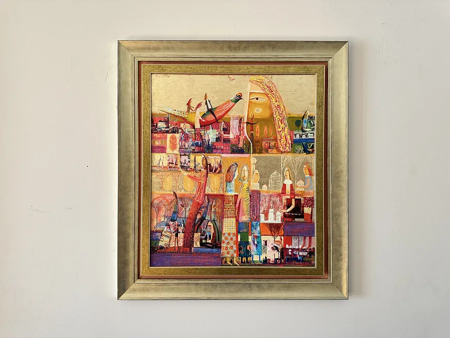 Image of Pheasant by Roman Opalinsky, size: 120х120см, made of oil/wood, Painting medium, from Horodok