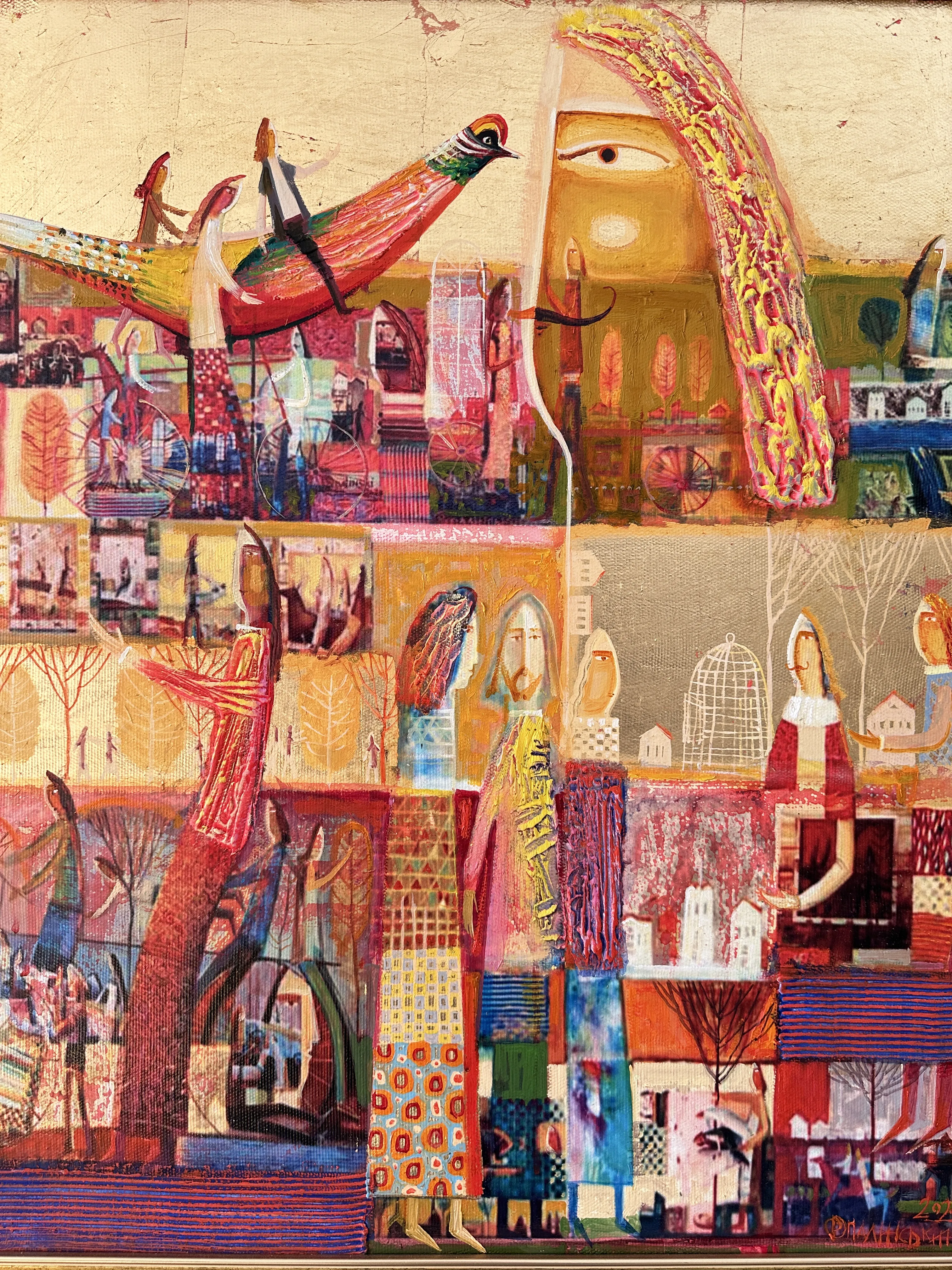 Image of Pheasant by Roman Opalinsky, size: 120х120см, made of oil/wood, Painting medium, from Horodok Photo 10 of 10.