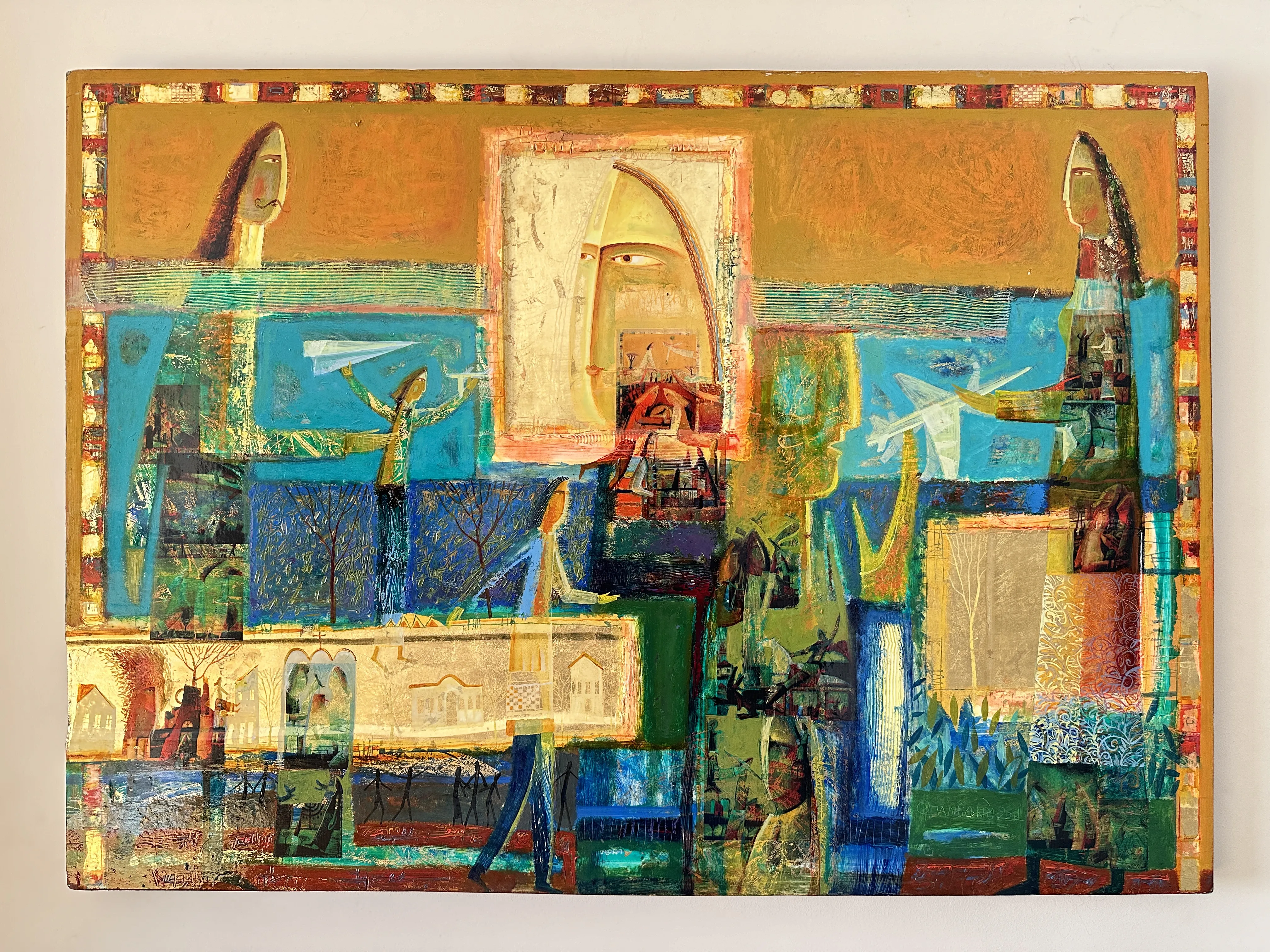 Image of Paper Airplanes by Roman Opalinsky, size: 140x100cm, made of oil/wood, Painting medium, from Horodok Photo 2 of 9.