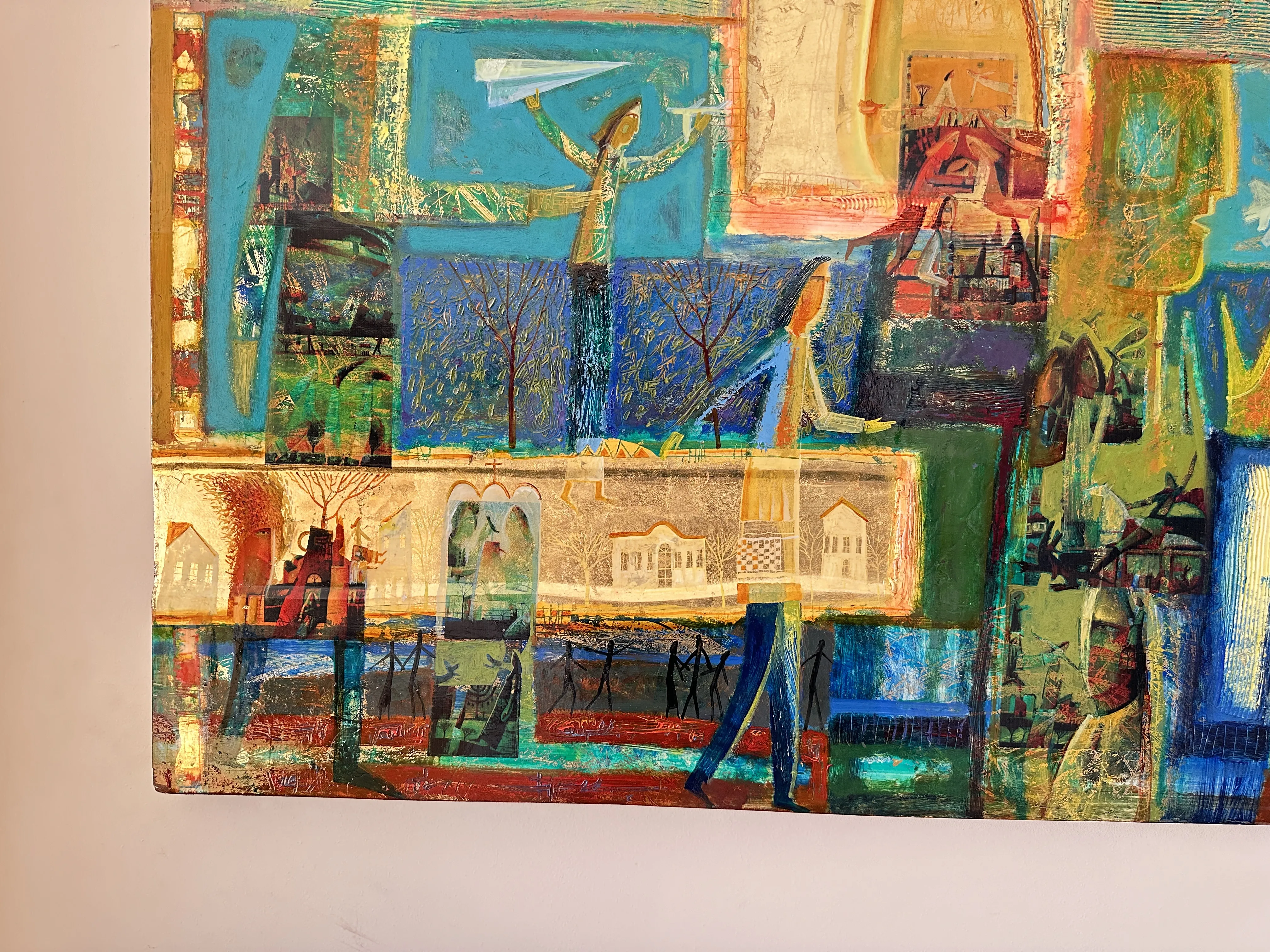 Image of Paper Airplanes by Roman Opalinsky, size: 140x100cm, made of oil/wood, Painting medium, from Horodok Photo 3 of 9.