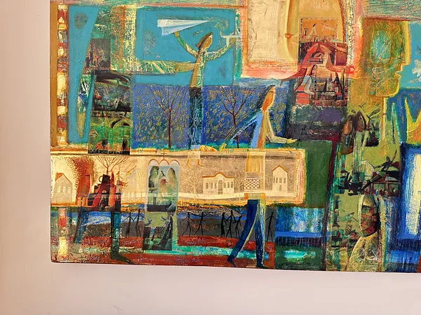 Image of Paper Airplanes by Roman Opalinsky, size: 140x100cm, made of oil/wood, Painting medium, from Horodok Photo 3 of 9.