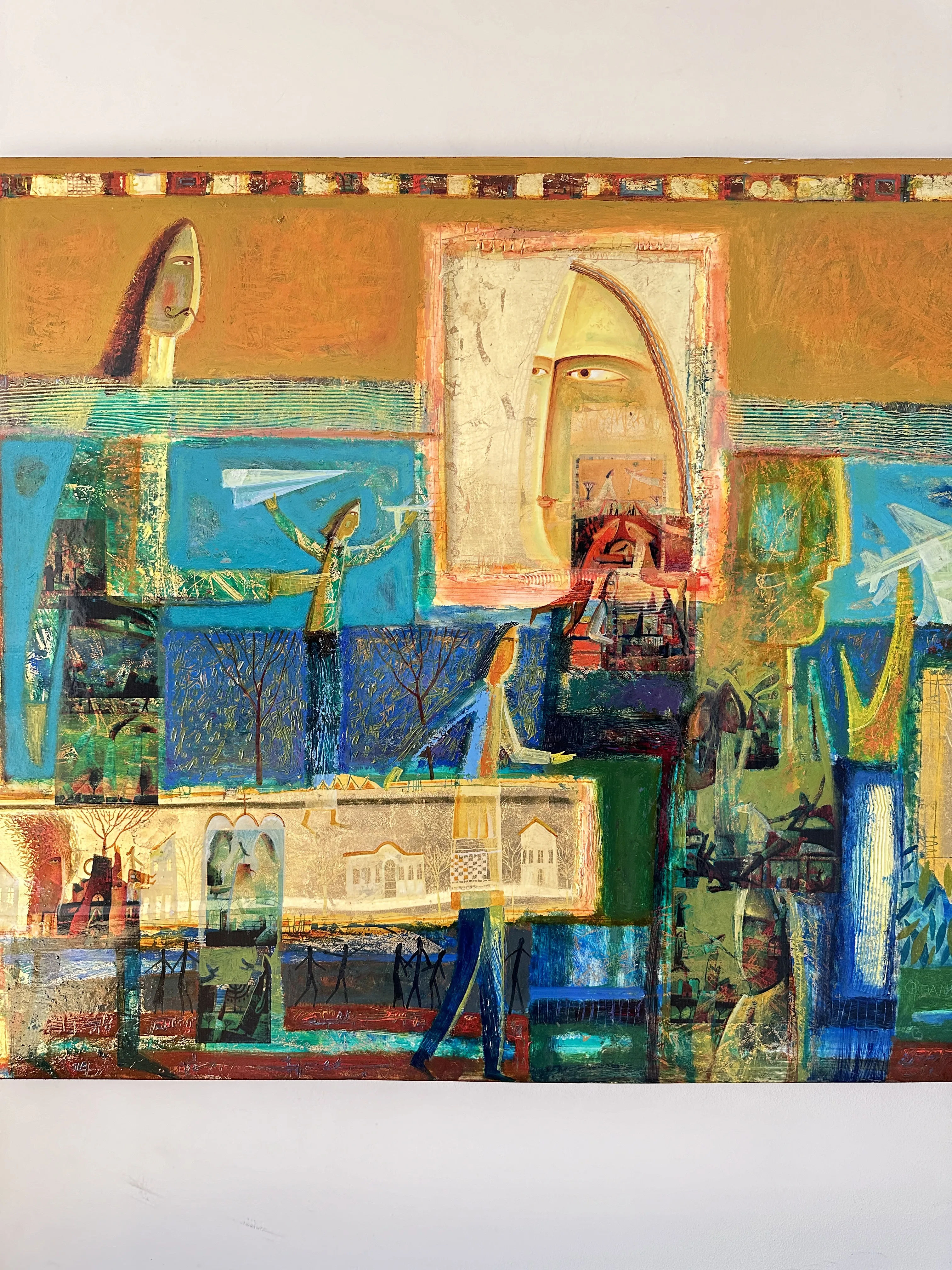 Image of Paper Airplanes by Roman Opalinsky, size: 140x100cm, made of oil/wood, Painting medium, from Horodok Photo 5 of 9.