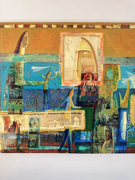 Image of Paper Airplanes by Roman Opalinsky, size: 140x100cm, made of oil/wood, Painting medium, from Horodok Photo 5 of 9.
