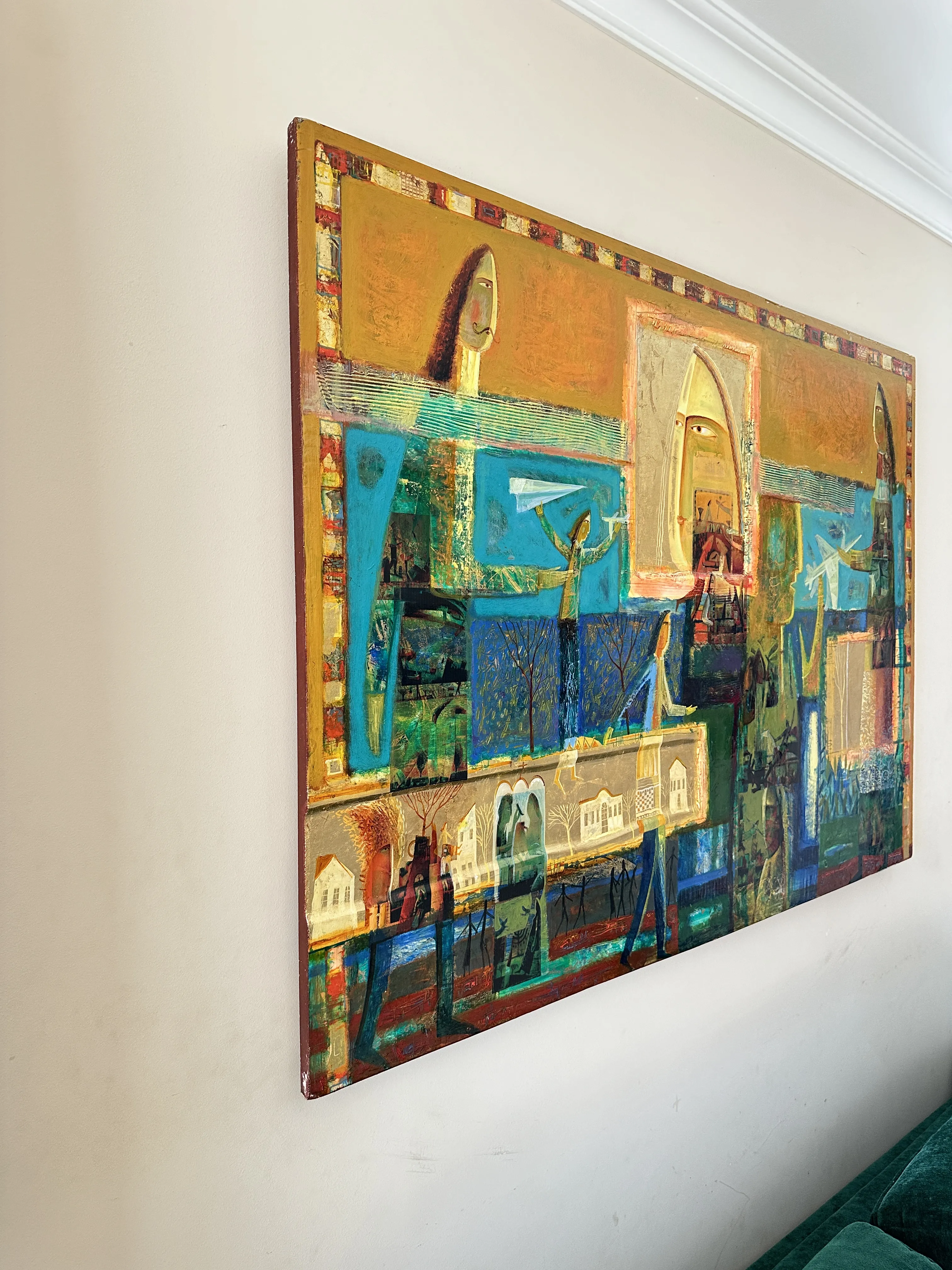 Image of Paper Airplanes by Roman Opalinsky, size: 140x100cm, made of oil/wood, Painting medium, from Horodok Photo 7 of 9.