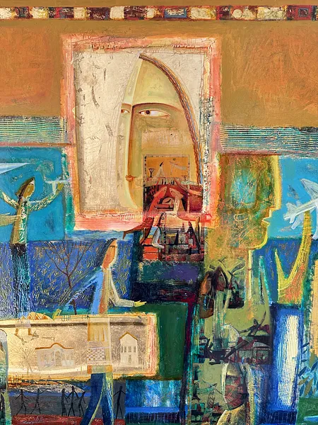 Image of Paper Airplanes by Roman Opalinsky, size: 140x100cm, made of oil/wood, Painting medium, from Horodok Photo 9 of 9.