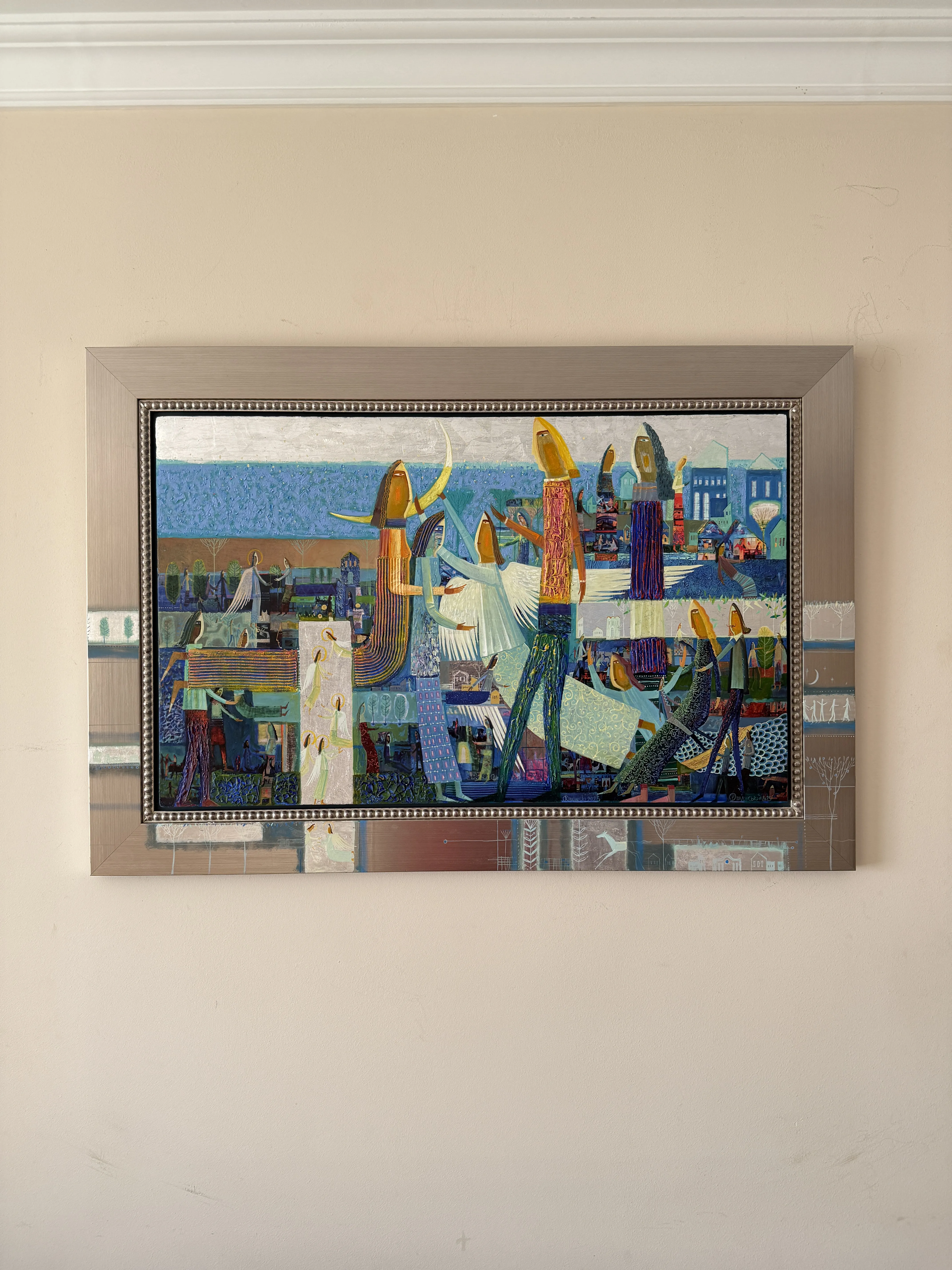 Image of Young Moon by Roman Opalinsky, size: 104х71см, made of oil/wood, Painting medium, from Horodok, priced at $2500 Photo 1 of 12.