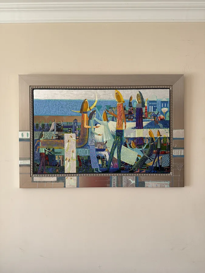 Image of Young Moon by Roman Opalinsky, size: 104х71см, made of oil/wood, Painting medium, from Horodok, priced at $2500 Photo 1 of 12.