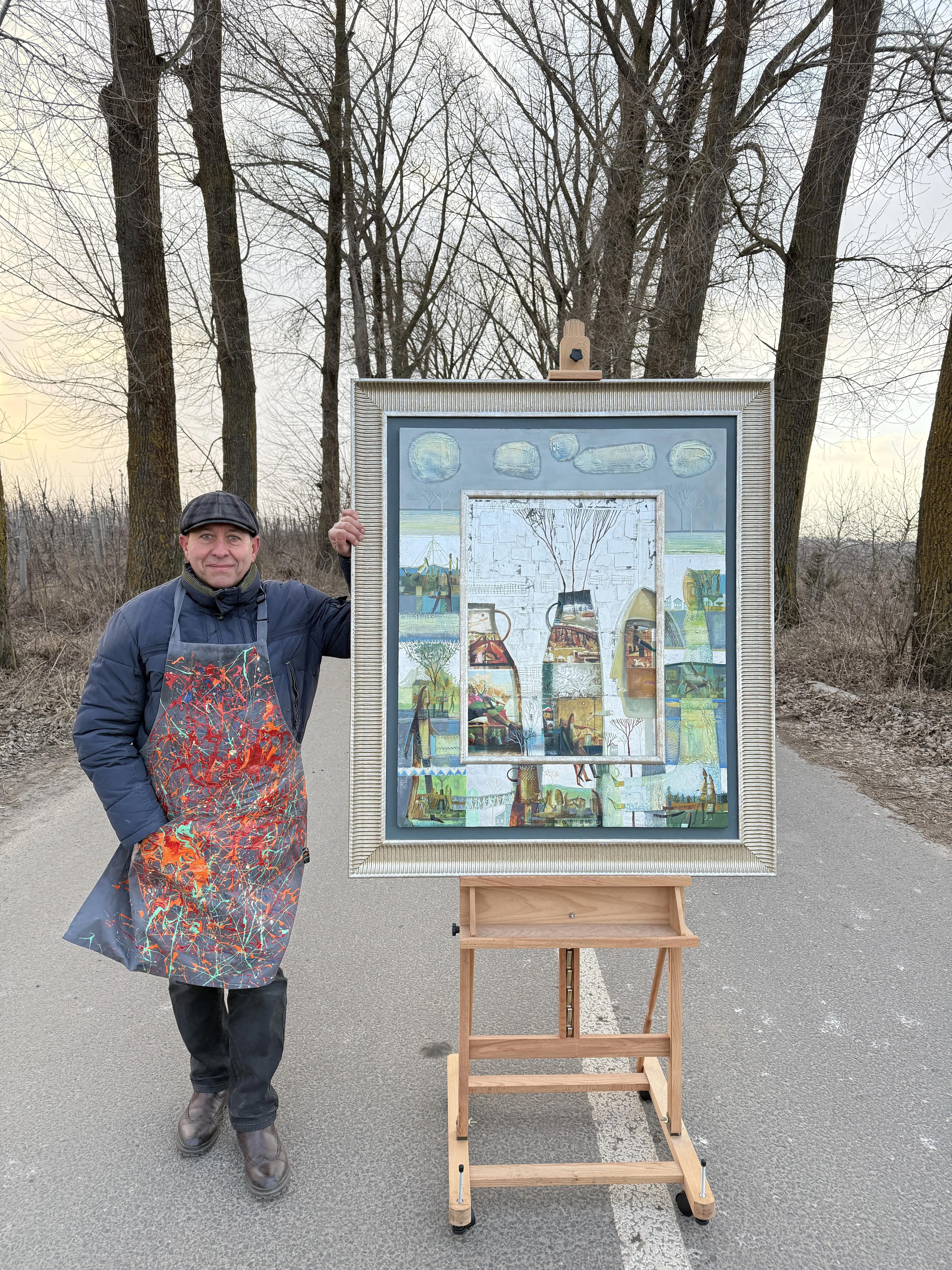 Image of Still Life by Roman Opalinsky, size: 125x107cm, made of oil/wood, Painting medium, from Horodok, priced at $5500 Photo 2 of 6.