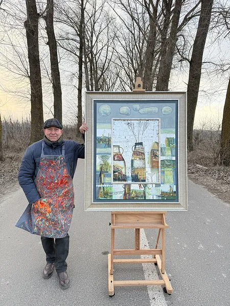 Image of Still Life by Roman Opalinsky, size: 125x107cm, made of oil/wood, Painting medium, from Horodok, priced at $5500 Photo 2 of 6.