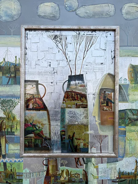 Image of Still Life by Roman Opalinsky, size: 125x107cm, made of oil/wood, Painting medium, from Horodok, priced at $5500 Photo 3 of 6.