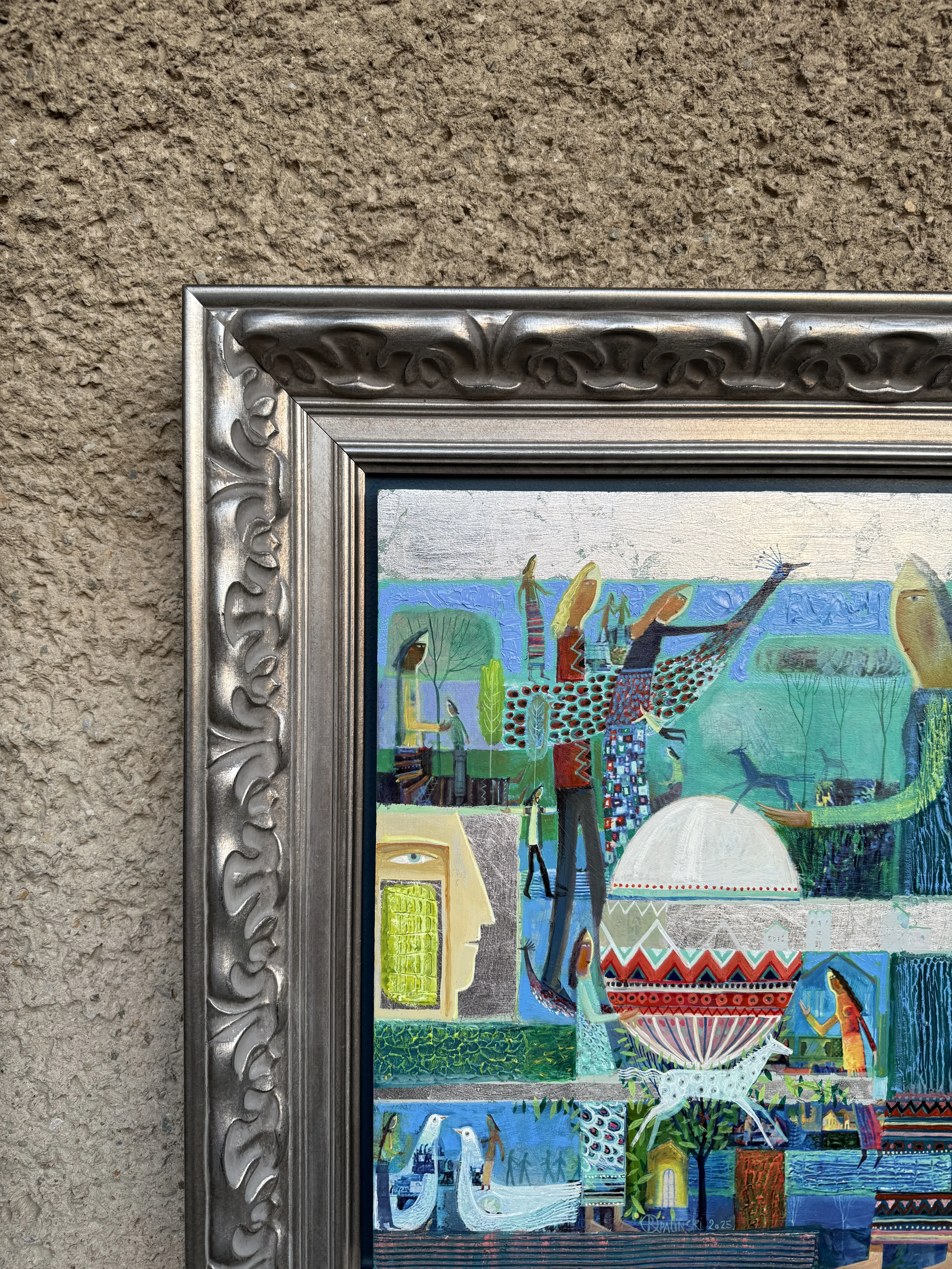 Image of The holiday is approaching by Roman Opalinsky, size: 74х71см, made of oil/wood, Painting medium, from Horodok, priced at $1800 Photo 2 of 6.
