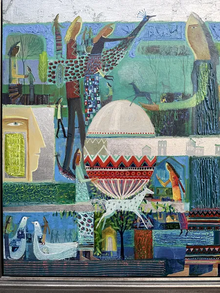 Image of The holiday is approaching by Roman Opalinsky, size: 74х71см, made of oil/wood, Painting medium, from Horodok, priced at $1800 Photo 3 of 6.