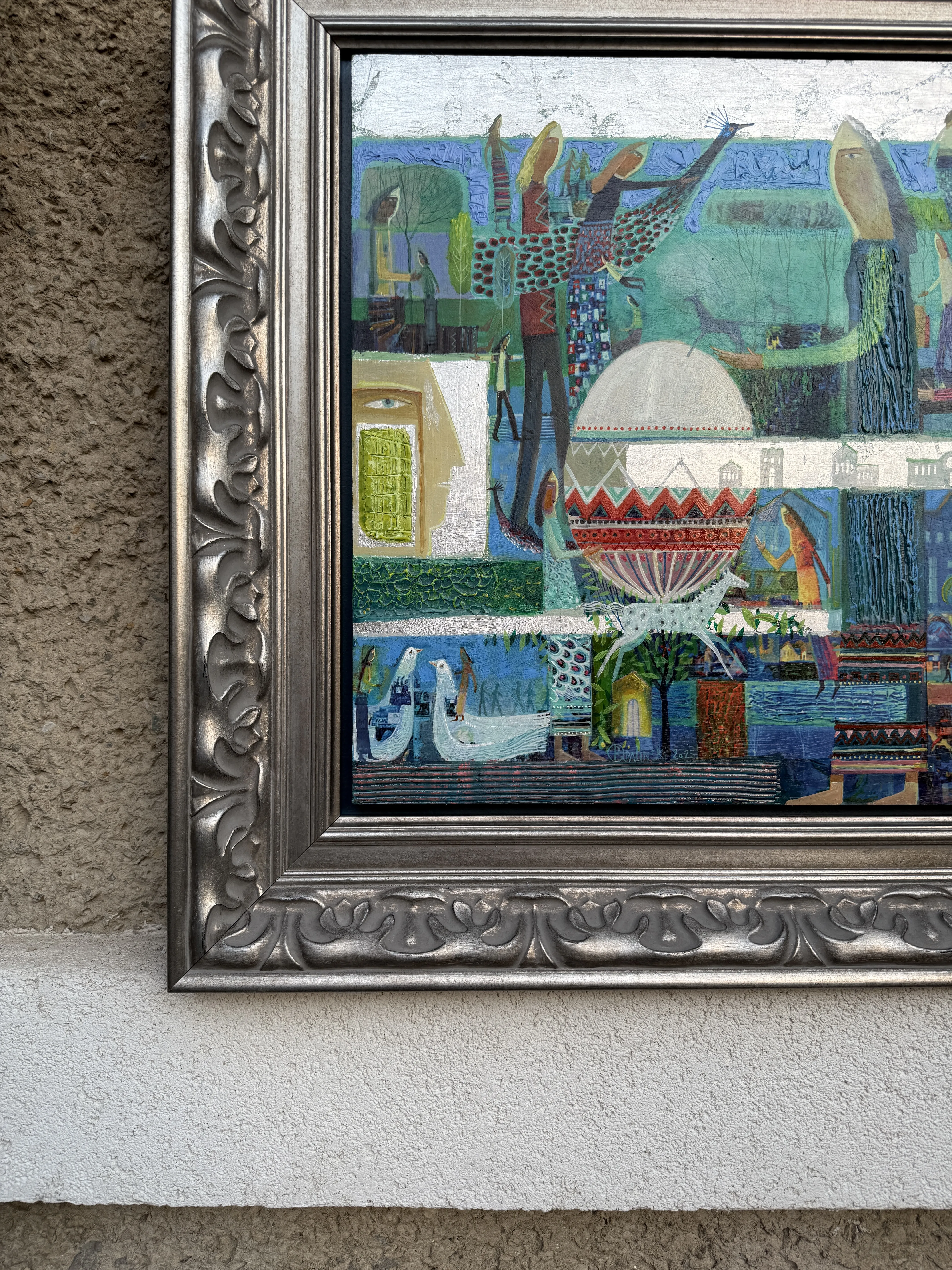 Image of The holiday is approaching by Roman Opalinsky, size: 74х71см, made of oil/wood, Painting medium, from Horodok, priced at $1800 Photo 5 of 6.