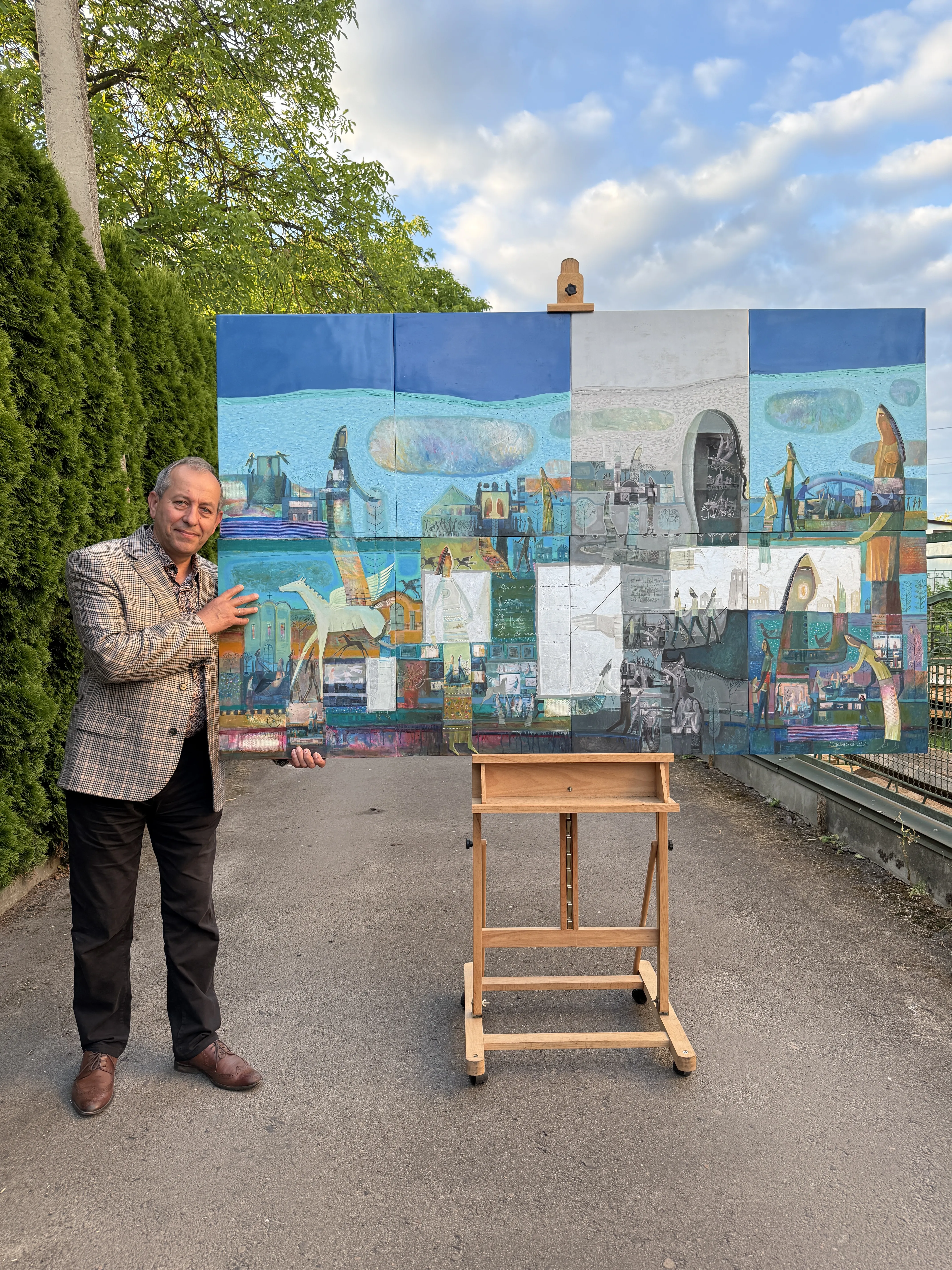 Зображення "Думи мої, думи" від Роман Опалинський, розмір: 200x120cm, матеріали: олія/дерево, медіум: Живопис, місто: Городок, ціна: $8000 Фото 11 з 15.