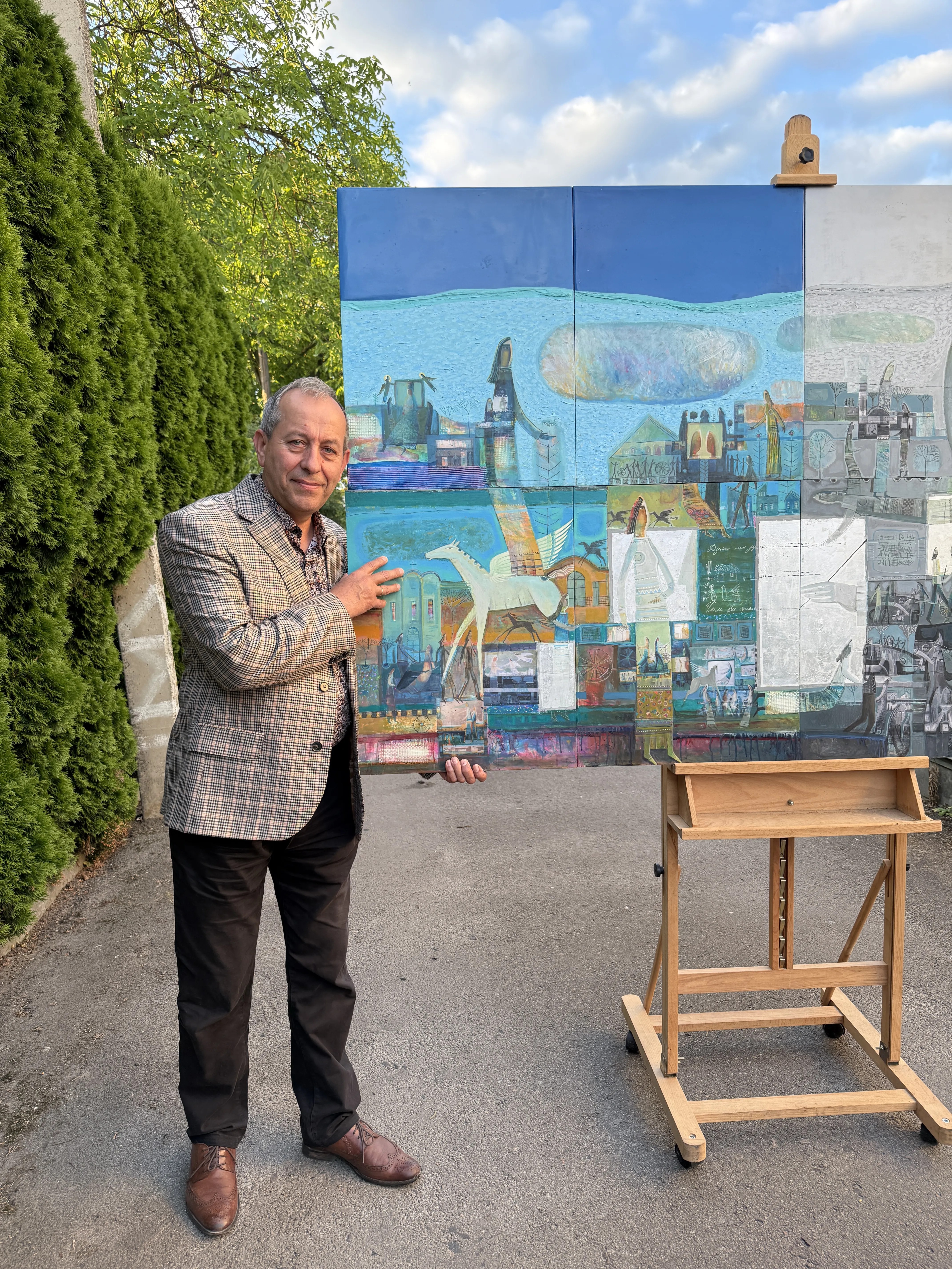 Зображення "Думи мої, думи" від Роман Опалинський, розмір: 200x120cm, матеріали: олія/дерево, медіум: Живопис, місто: Городок, ціна: $8000 Фото 12 з 15.