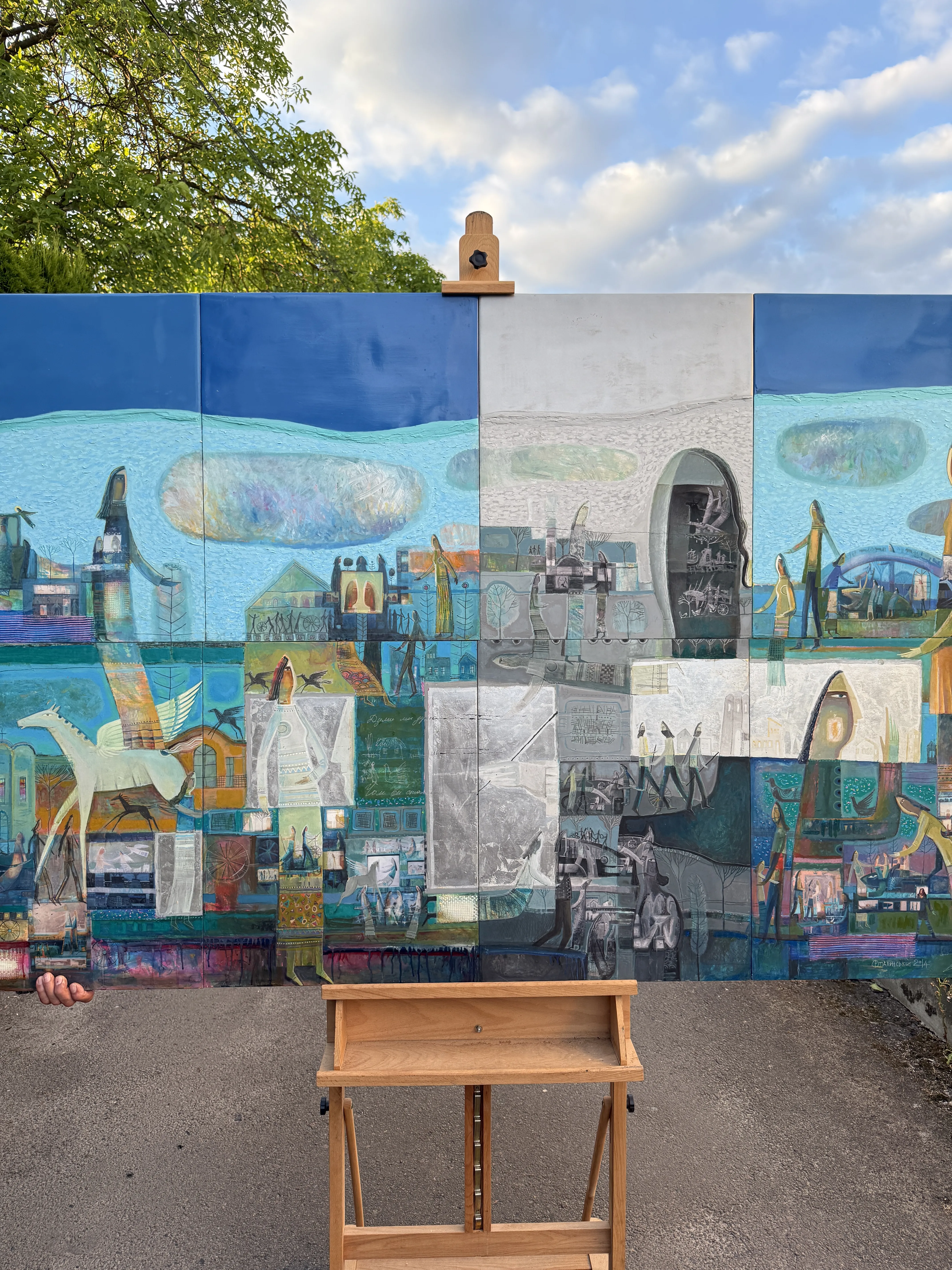 Зображення "Думи мої, думи" від Роман Опалинський, розмір: 200x120cm, матеріали: олія/дерево, медіум: Живопис, місто: Городок, ціна: $8000 Фото 13 з 15.