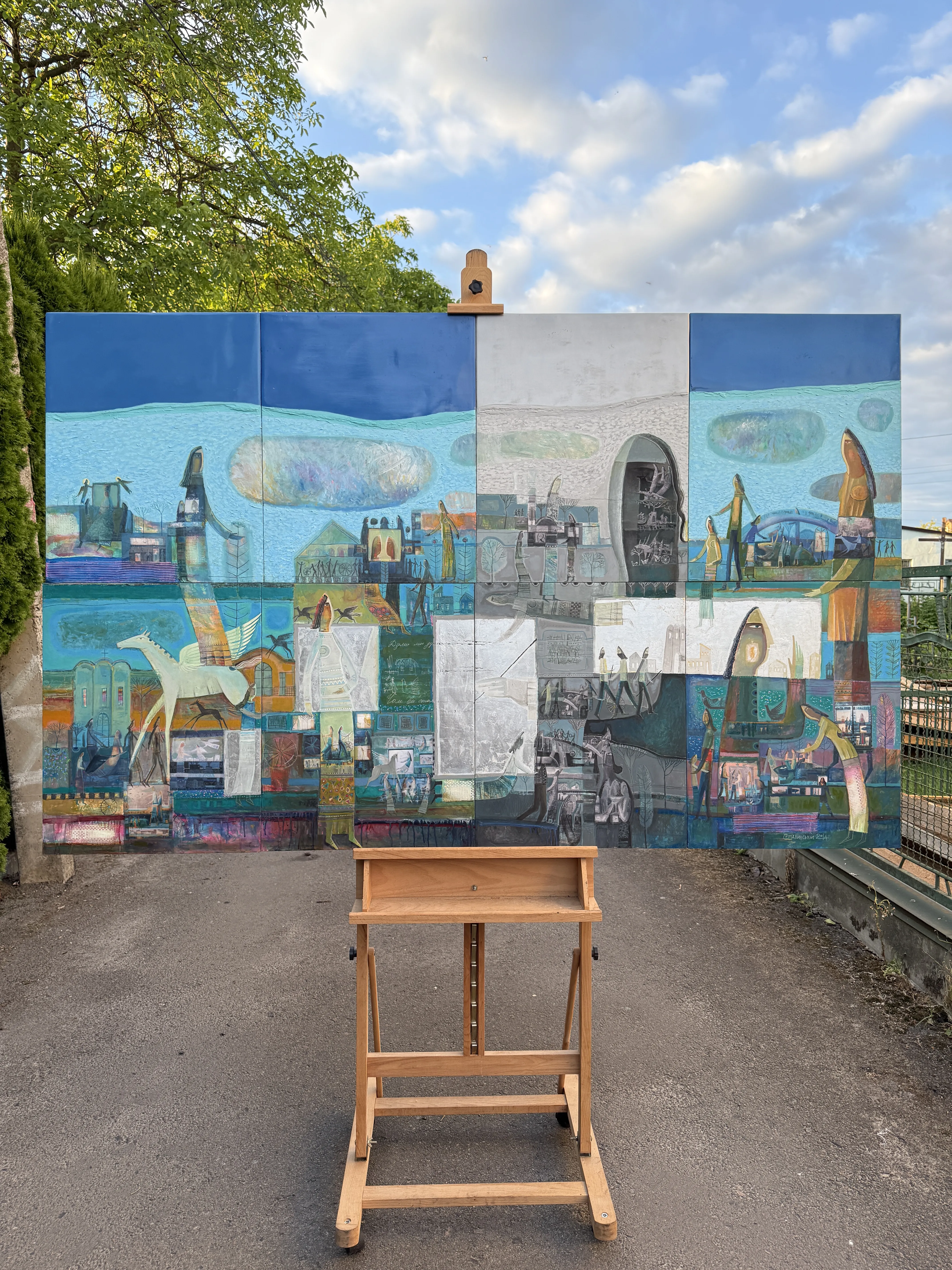 Зображення "Думи мої, думи" від Роман Опалинський, розмір: 200x120cm, матеріали: олія/дерево, медіум: Живопис, місто: Городок, ціна: $8000 Фото 15 з 15.
