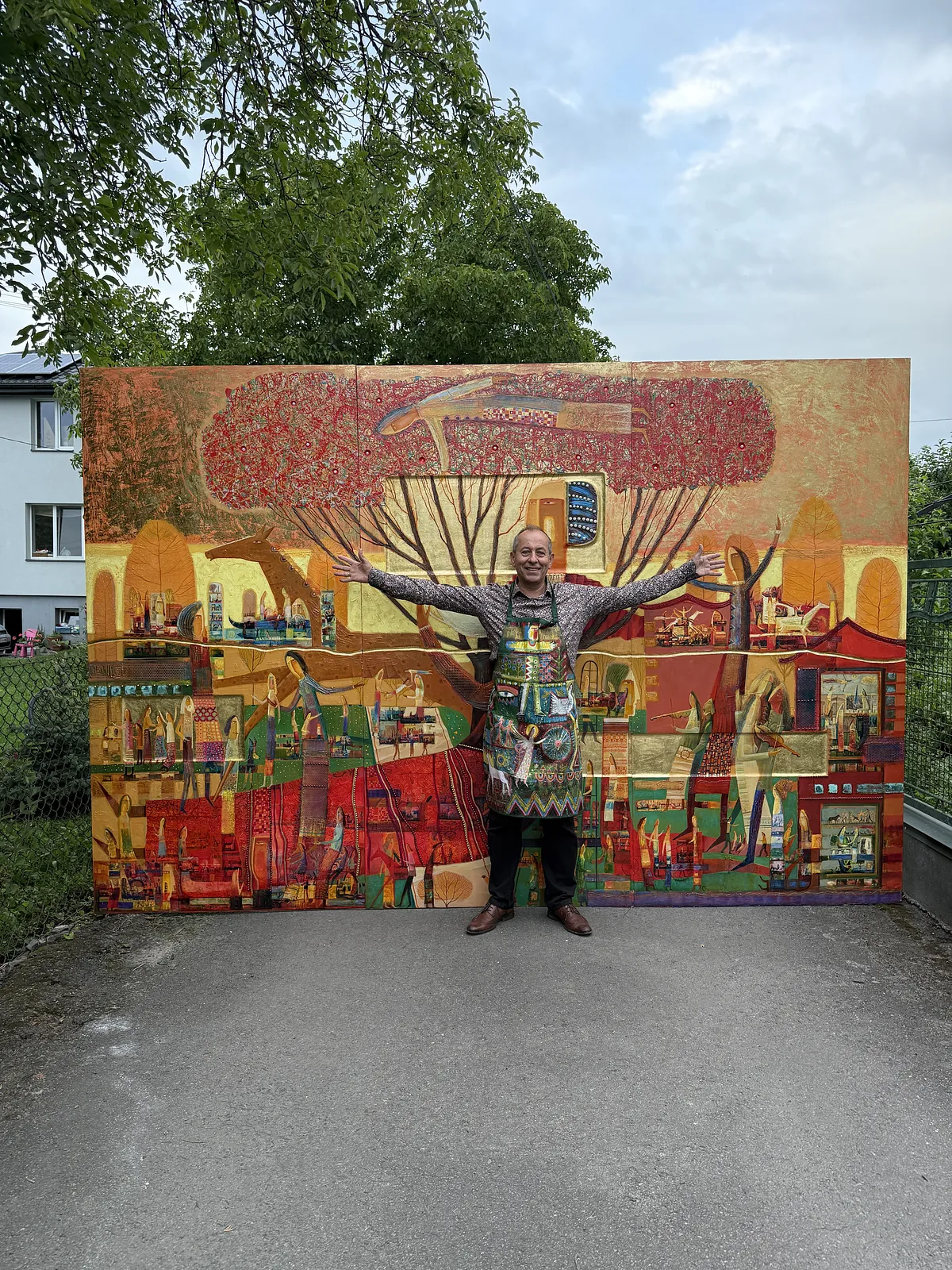 Obraz Тутове дерево autorstwa Roman Opaliński, rozmiar: 375x250cm, wykonany z олія/дерево, medium Malarstwo, z Городок, cena: $30000 Zdjęcie 2 z 19.