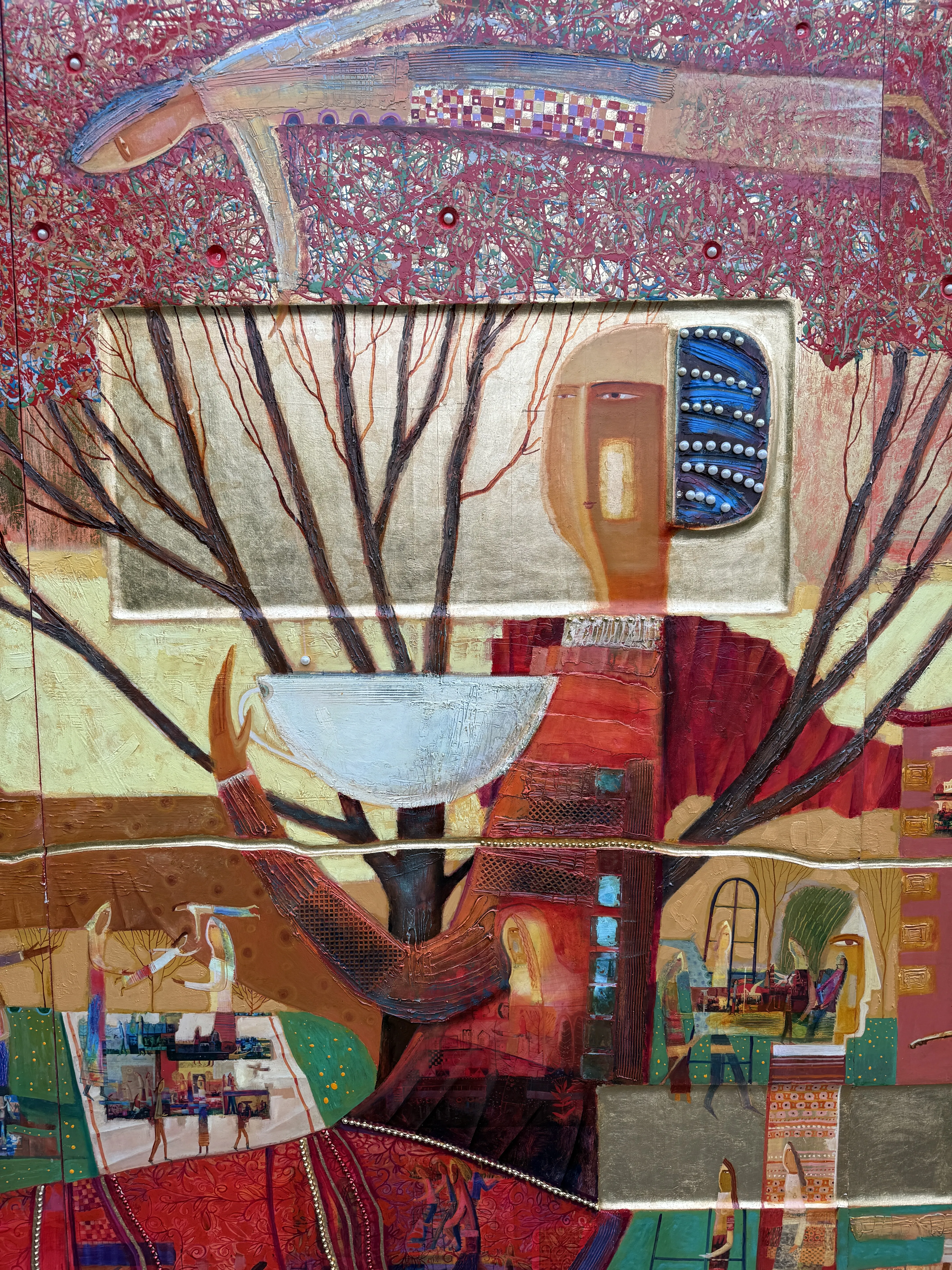Image of Mulberry Tree by Roman Opalinsky, size: 375x250cm, made of oil/wood, Painting medium, from Horodok, priced at $30000 Photo 3 of 19.