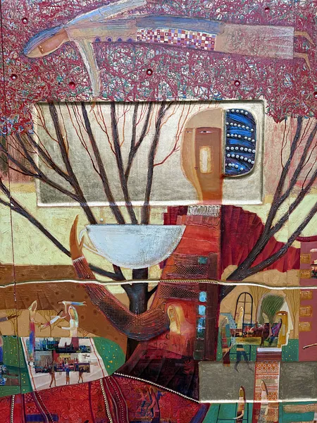 Image of Mulberry Tree by Roman Opalinsky, size: 375x250cm, made of oil/wood, Painting medium, from Horodok, priced at $30000 Photo 3 of 19.