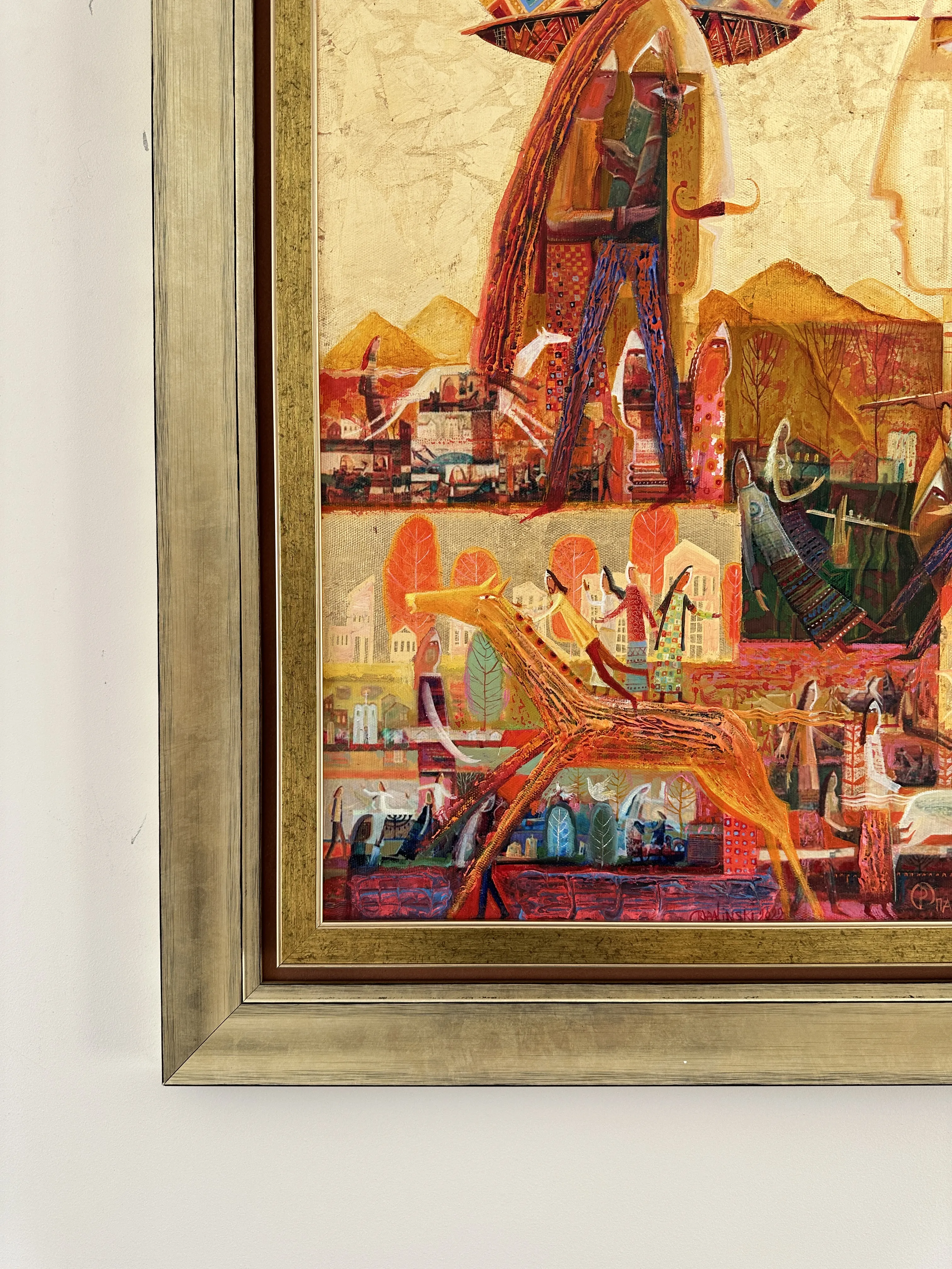 Зображення "Горяни" від Роман Опалинський, розмір: 93x83cm, матеріали: олія/дерево, медіум: Живопис, місто: Городок Фото 4 з 8.