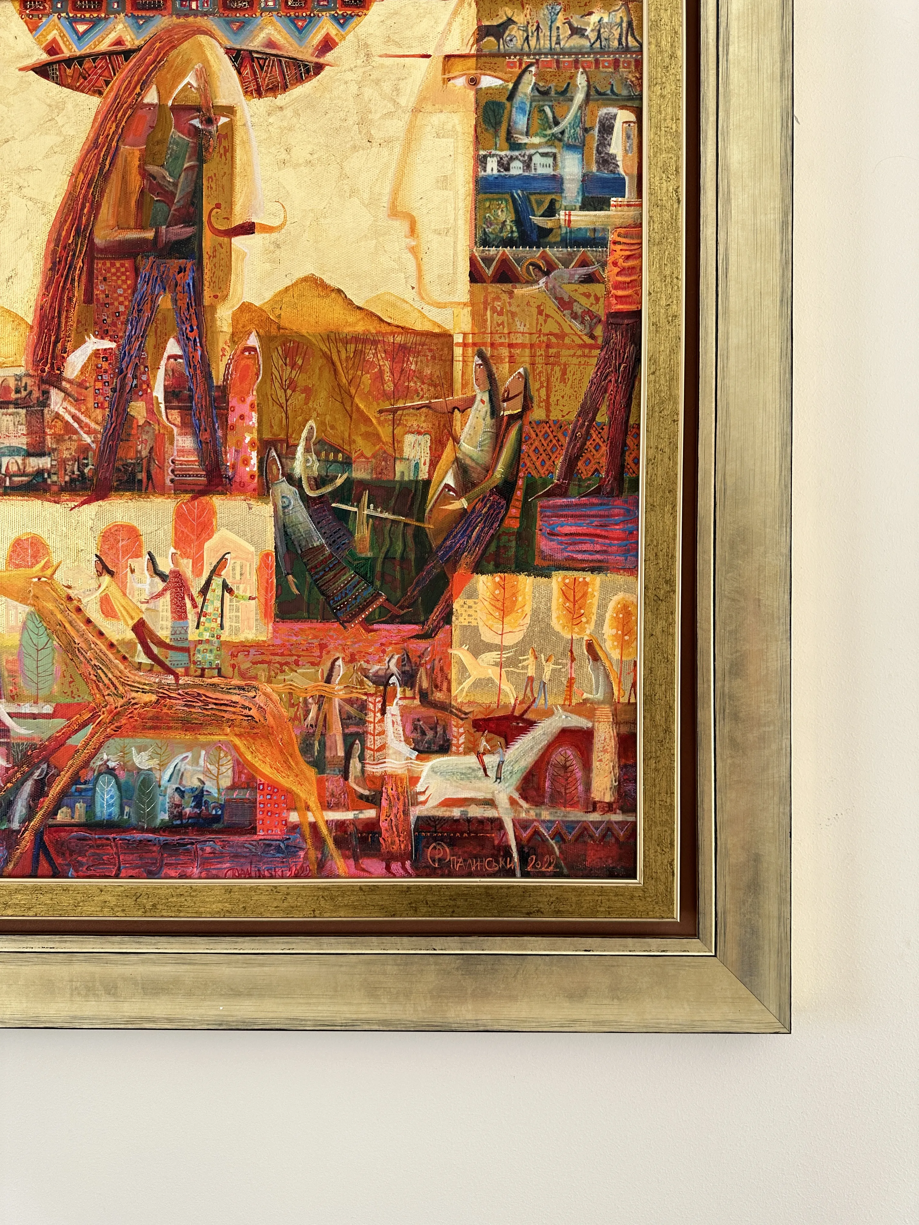 Зображення "Горяни" від Роман Опалинський, розмір: 93x83cm, матеріали: олія/дерево, медіум: Живопис, місто: Городок Фото 6 з 8.