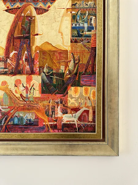 Зображення "Горяни" від Роман Опалинський, розмір: 93x83cm, матеріали: олія/дерево, медіум: Живопис, місто: Городок Фото 6 з 8.