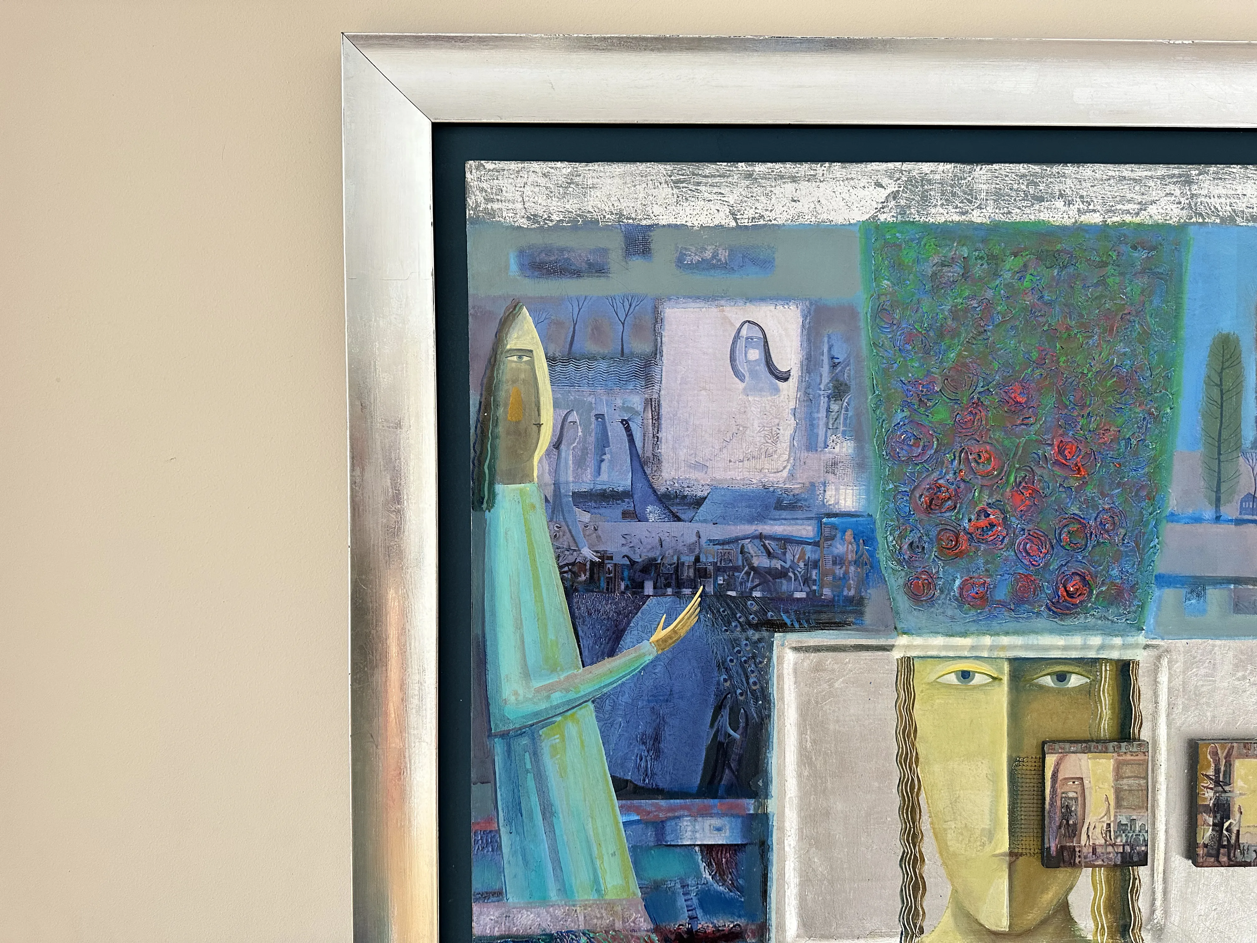 Image of The Path to Meeting by Roman Opalinsky, size: 120x120cm, made of oil/wood, Painting medium, from Horodok Photo 11 of 16.
