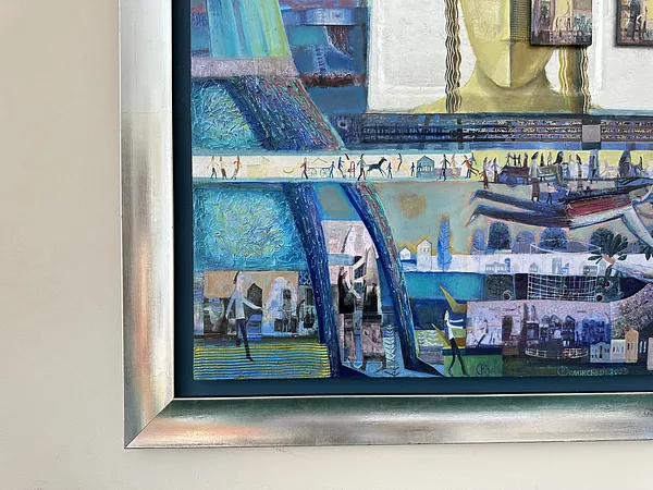 Image of The Path to Meeting by Roman Opalinsky, size: 120x120cm, made of oil/wood, Painting medium, from Horodok Photo 13 of 16.