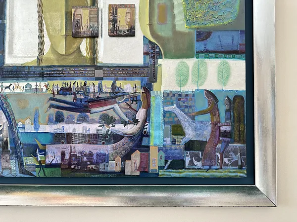 Image of The Path to Meeting by Roman Opalinsky, size: 120x120cm, made of oil/wood, Painting medium, from Horodok Photo 14 of 16.